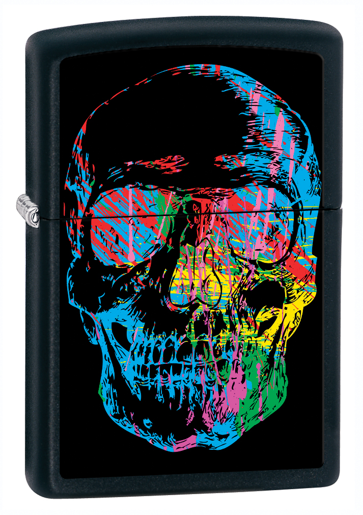 Zippo tulemasin Colorful Skull