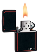 Zippo tulemasin Classic Black and Red Zippo