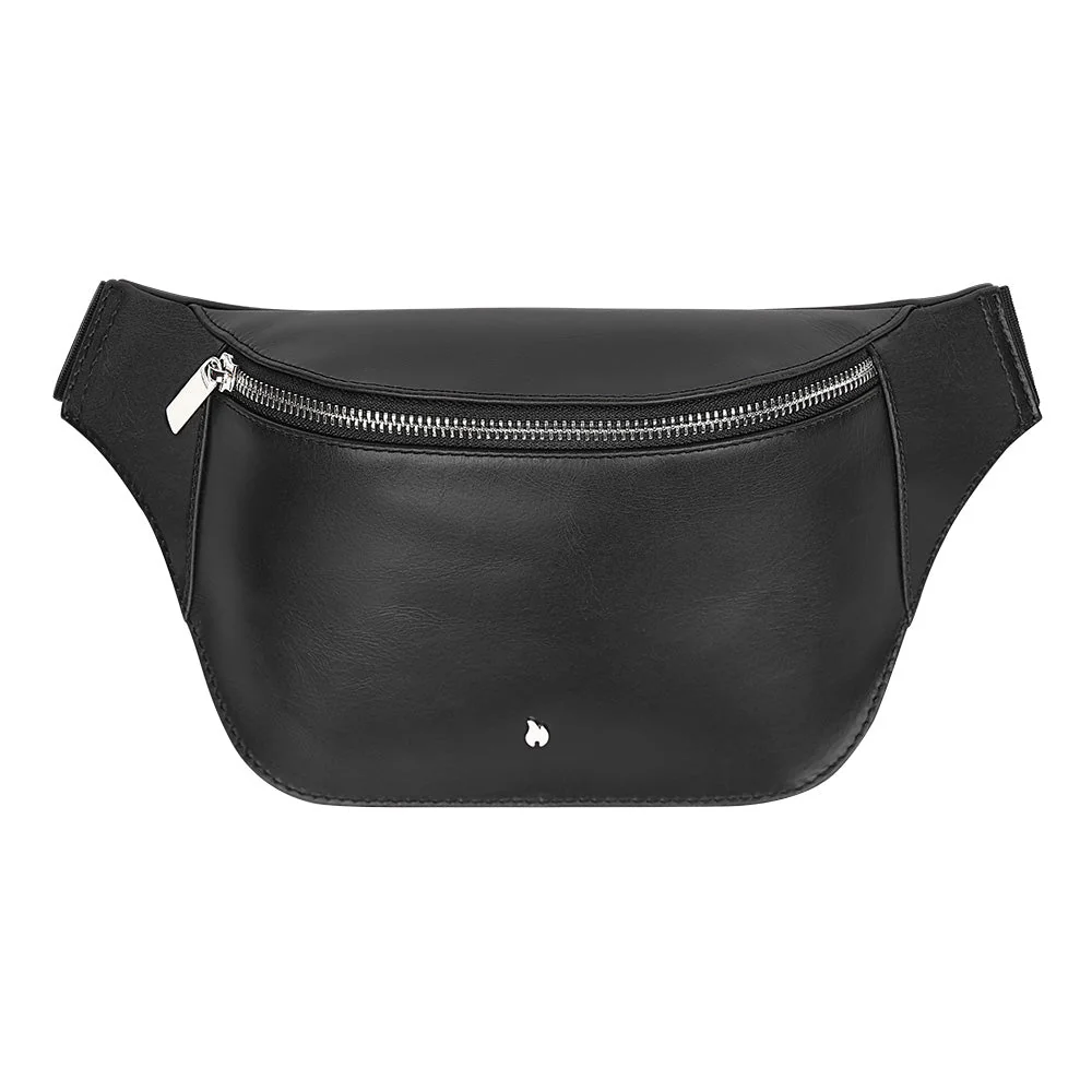 Zippo õlakott nahast, must