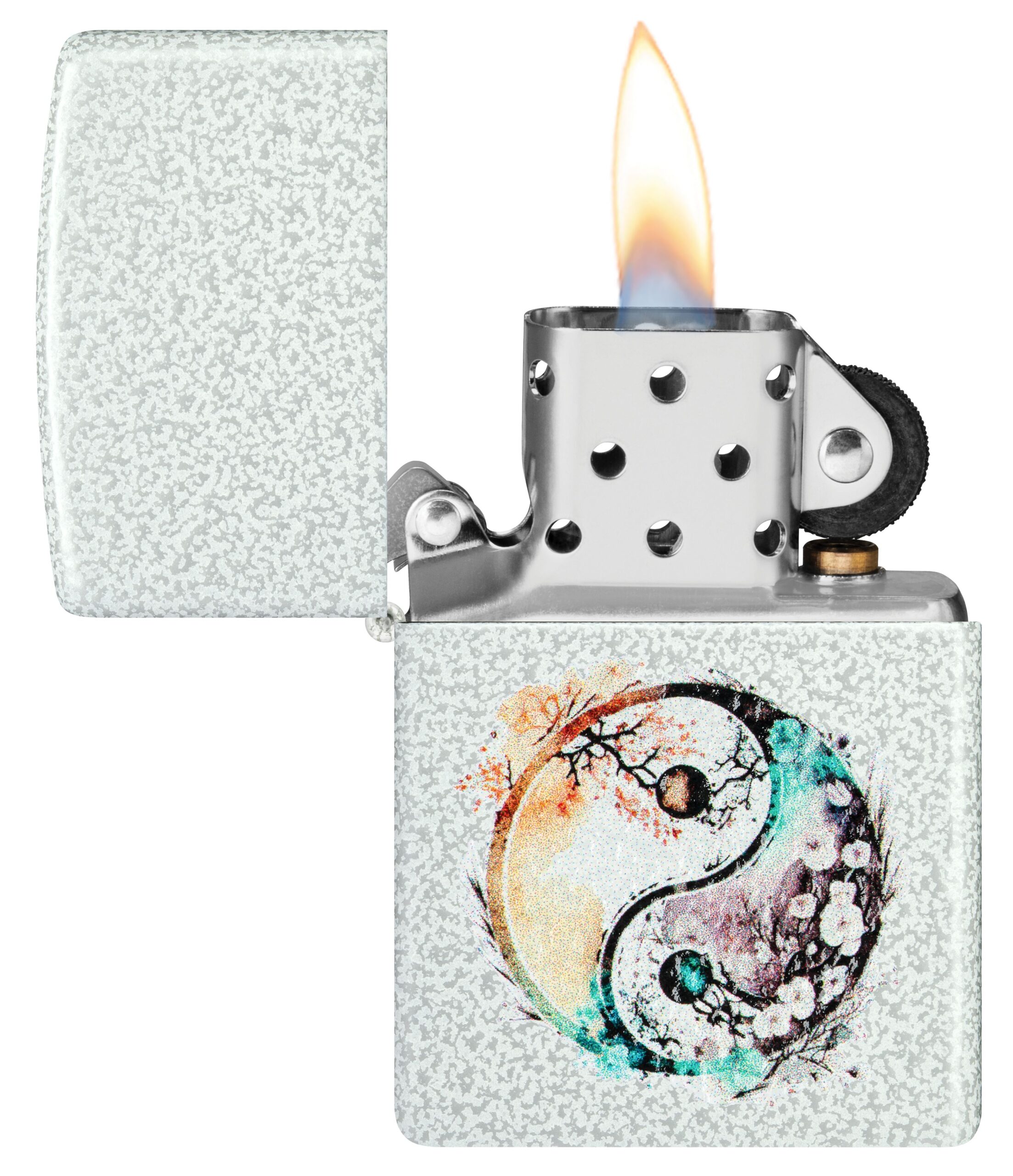 Zippo tulemasin Watercolor Yin Yang Design
