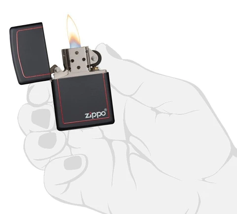 Zippo tulemasin Classic Black and Red Zippo