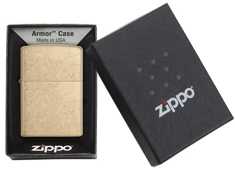 Zippo tulemasin Armor Tumbled Brass