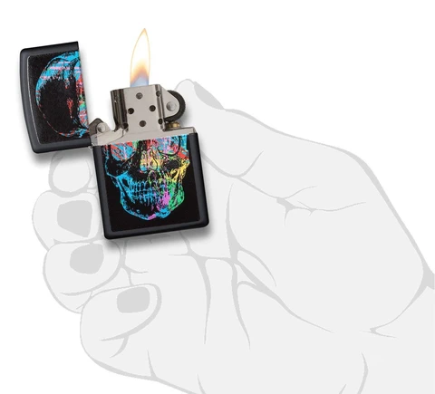 Zippo tulemasin Colorful Skull