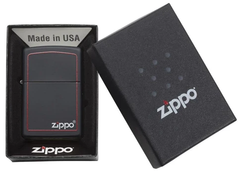Zippo tulemasin Classic Black and Red Zippo
