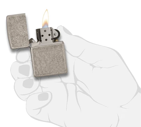 Zippo tulemasin Armor® Antique Silver Plate